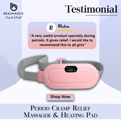 Period Cramp Relief Massager & Heating Pad