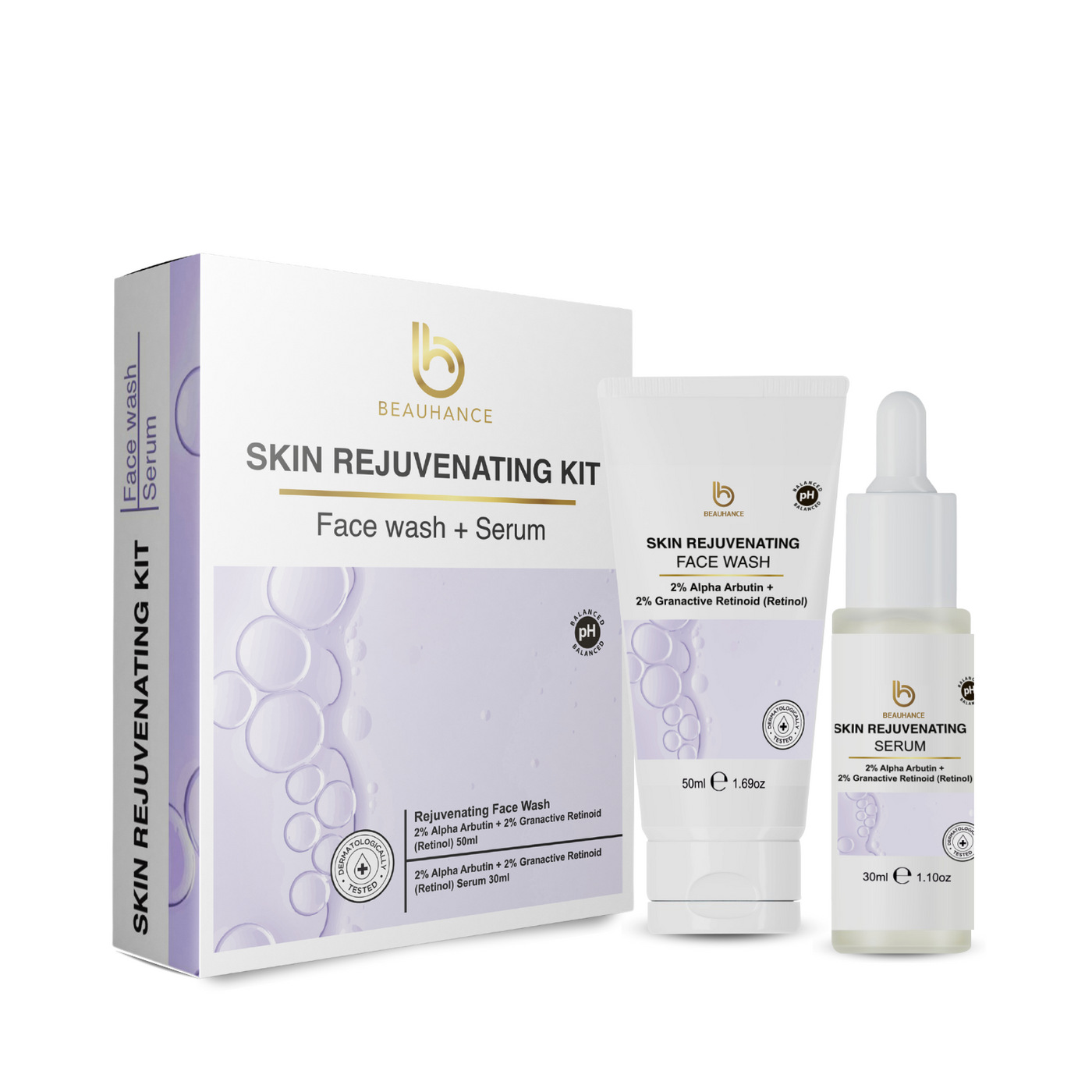 Skin Rejuvenating Kit for Anti Aging Pigmentation Dark Spots Removal Reduces Fine Lines & Wrinkles